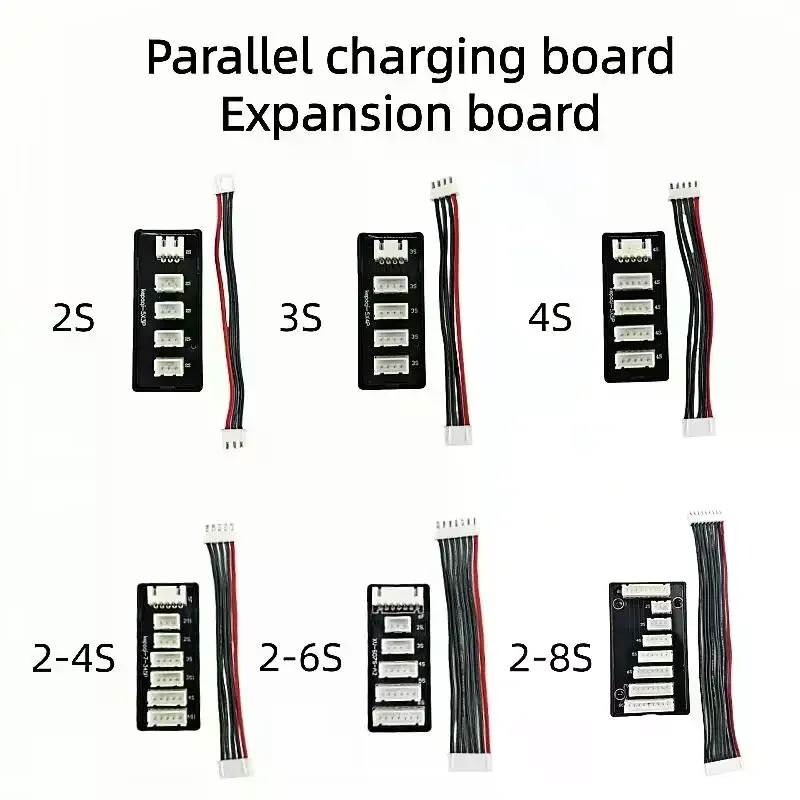 1Set Battery Charger B6AC Parallel Charging Plate Board 2S 3S 4S 2-4S 2-6S 2-8S Lipo Parallel Balanced Charging Board