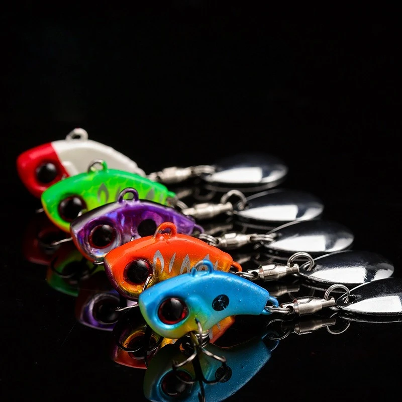 5-teiliges/10-teiliges 10G Angelköder-Set Metall-VIB Kunstköder Sinkender Spinner Löffel-Angelköder Jigs Angelzubehör Angelköder-Set