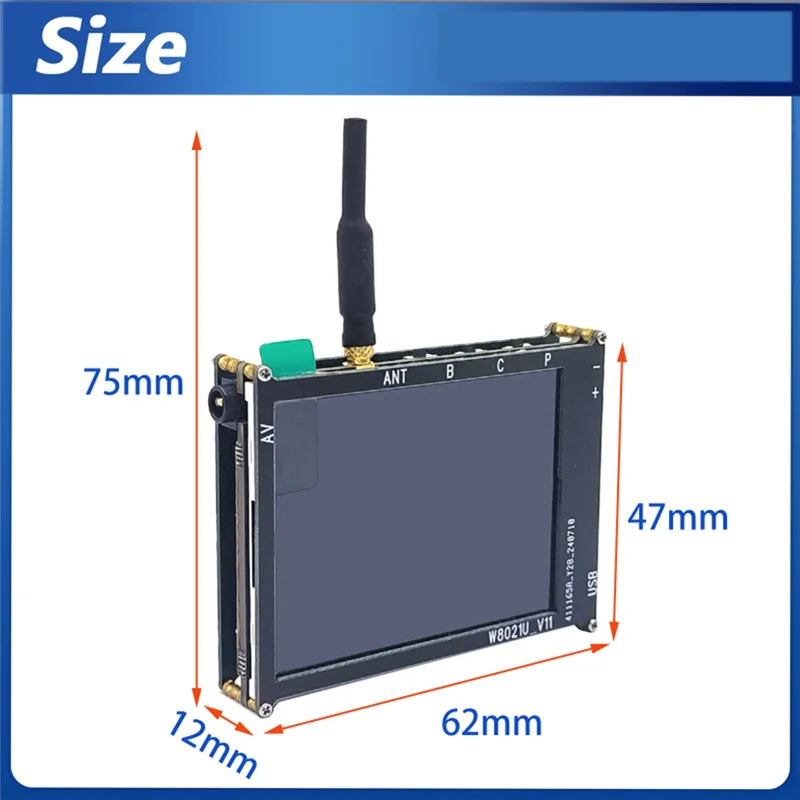 【NOVIDADE】Micro 5.8G 56CH 2.4 Polegadas LCD 480X 320Px FPV Monitor de busca automática para drone multicopter RC