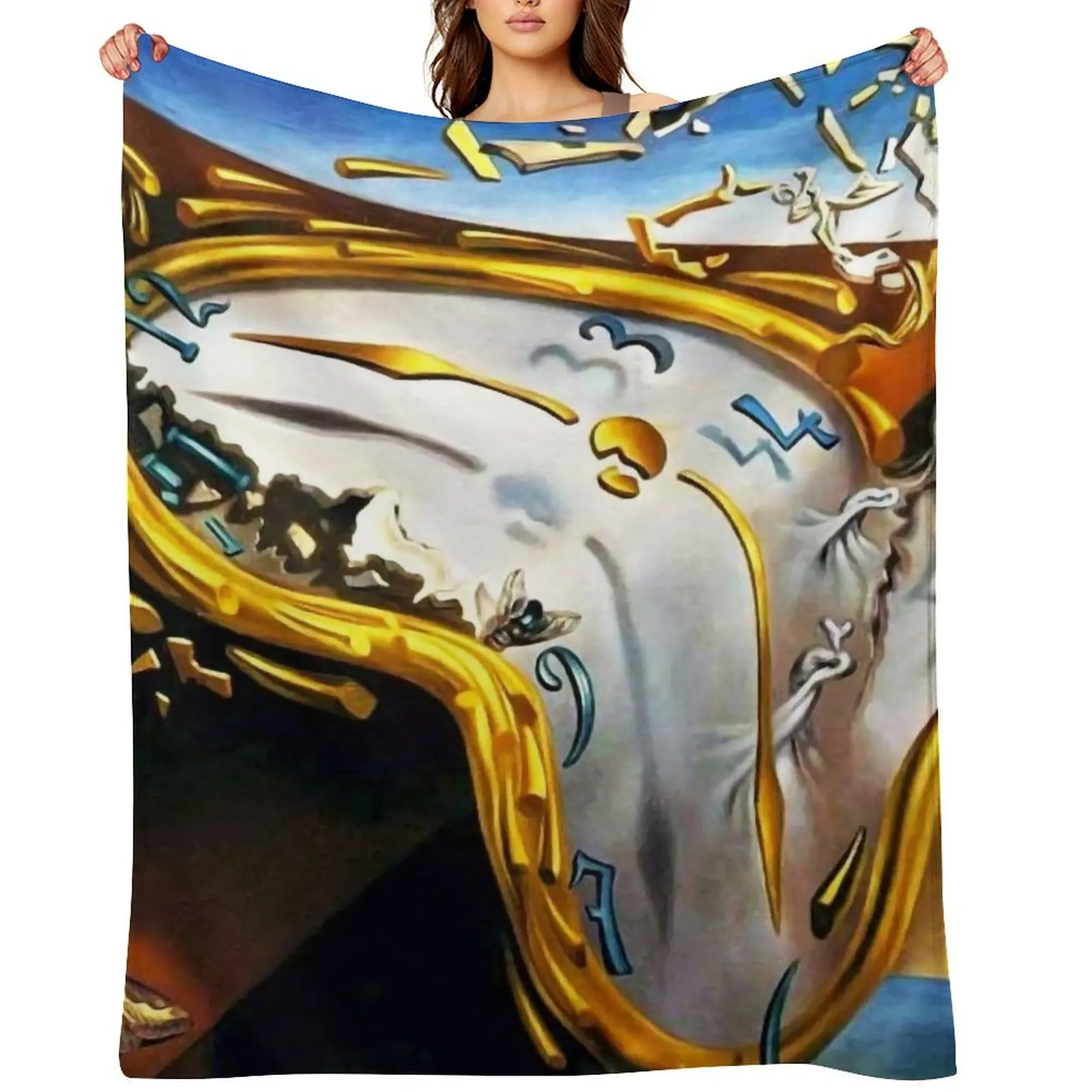 

Salvador Dali Throw Blanket Multi-Purpose Giant Sofa Hair Designers Blankets