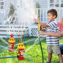 Aspersor de agua al aire libre para niños, juguetes de agua para patio al aire libre, juego de verano