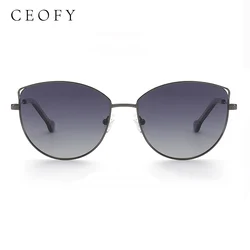 Ceofy Women Fashion Polarized Sunglasses Anti-glare UV400 Glasses Frame  Brand Design Vintage Sunglasses Women