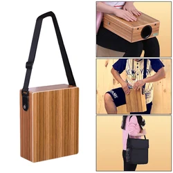 GECKO C-68Z Portable Traveling Cajon Box Drum Hand Drum Wood Percussion Instrument with Strap Carrying Bag