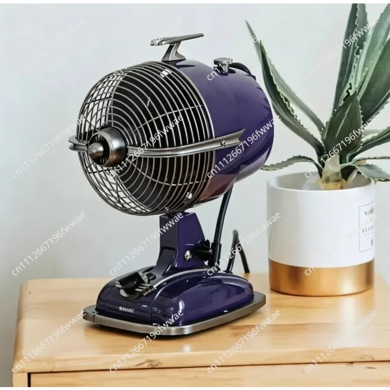Home Silent Desktop Air Circulation Fan Airplane Head Electric Fan Shaking Head Nostalgic Table Fan
