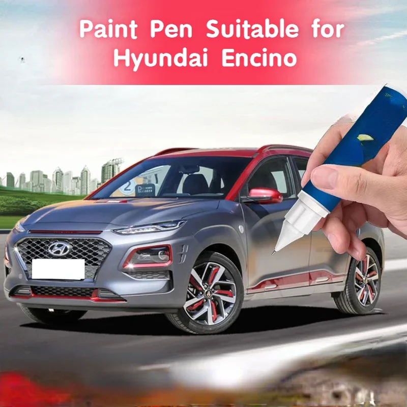 Paint Pen Suitable for Hyundai Encino Car Paint Fixer Space-like Gray Polar White Original Paint Scratch Fabulous Repair Product