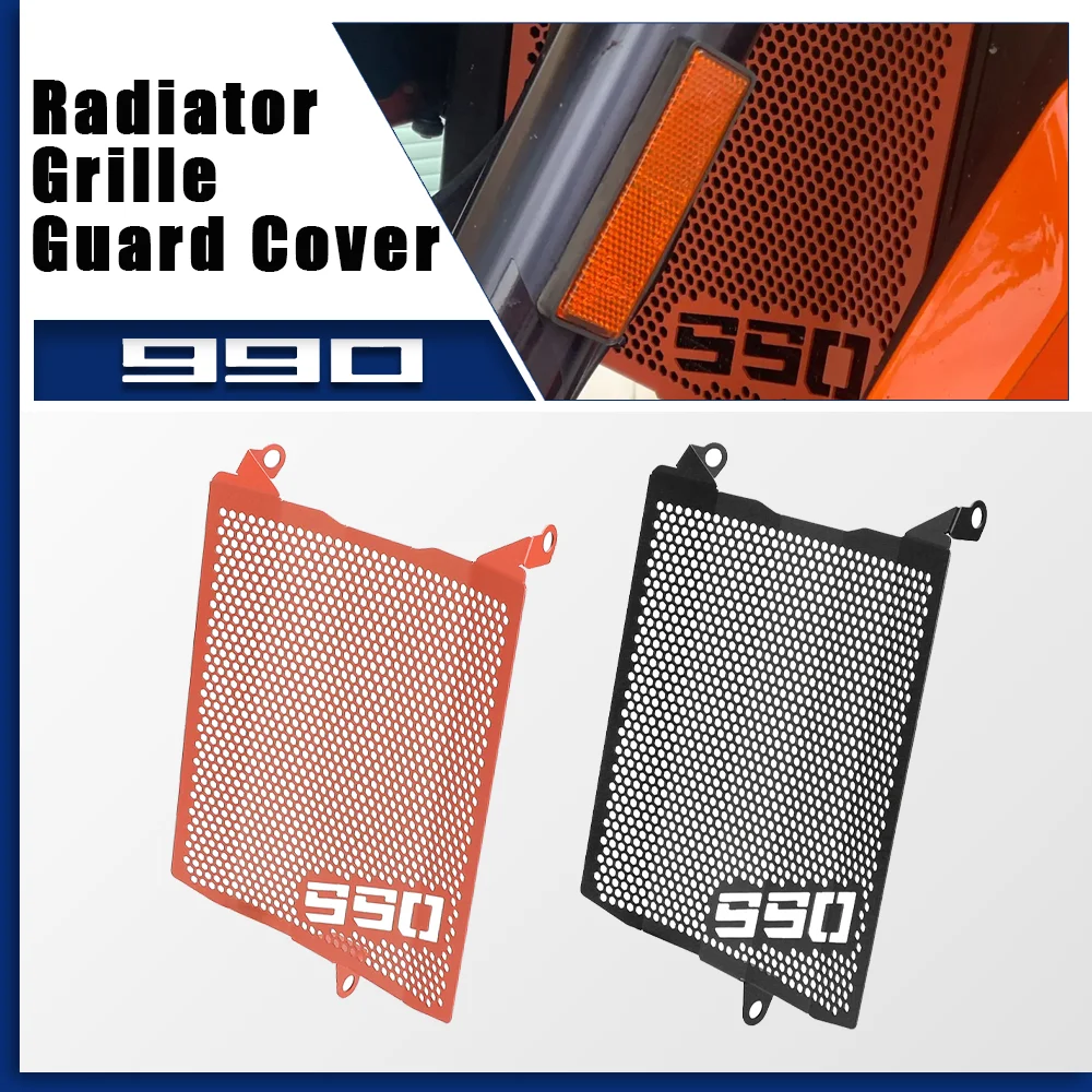 

FOR 990 Supermoto 990 SM SMT SMR LC8 2009 2010 2011 2012 2013 2014 Radiator Grille Guard Protector Cover 990SM 990SMT 990SMR