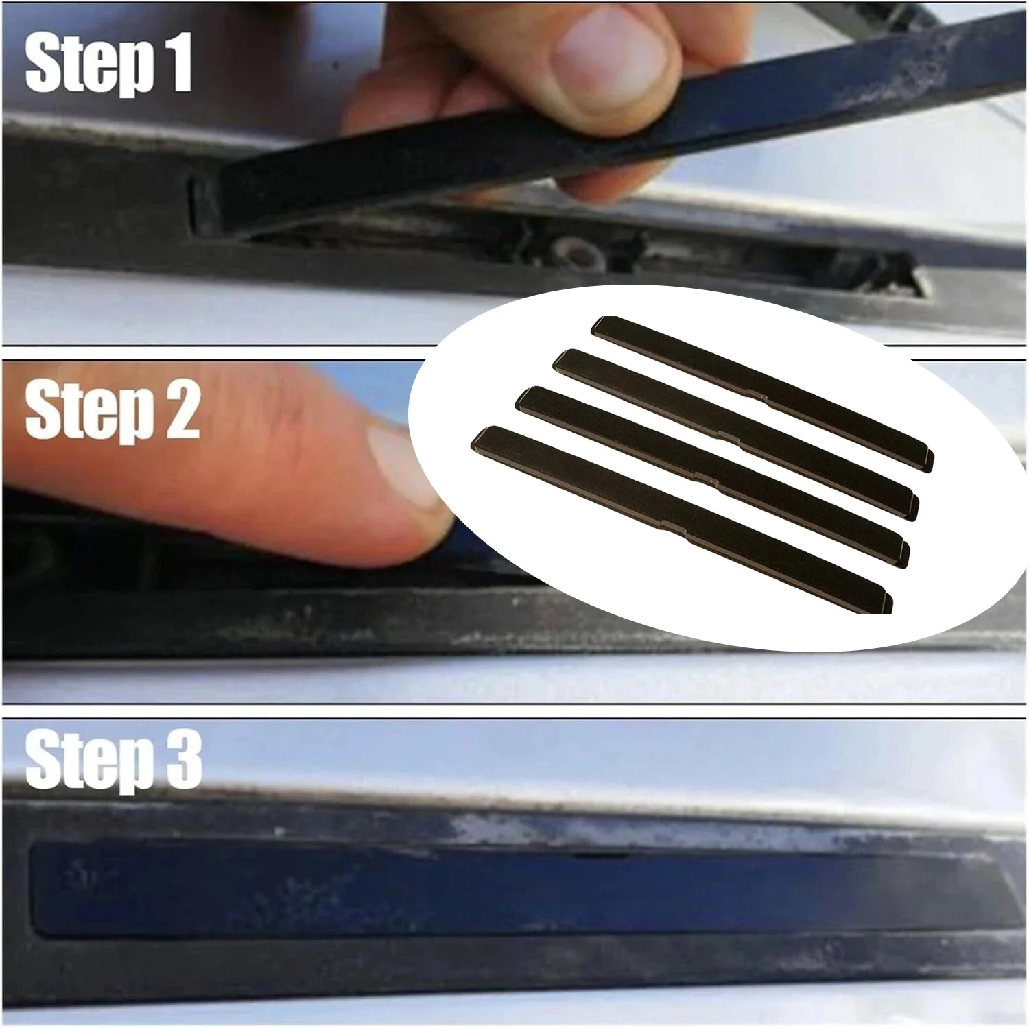 4pcs Car Cover Roof Carrier Roof Rack Protection Covers 5187877 5187878 For Opel Astra H Roof Rail Rack Leg Cover Plastic Parts