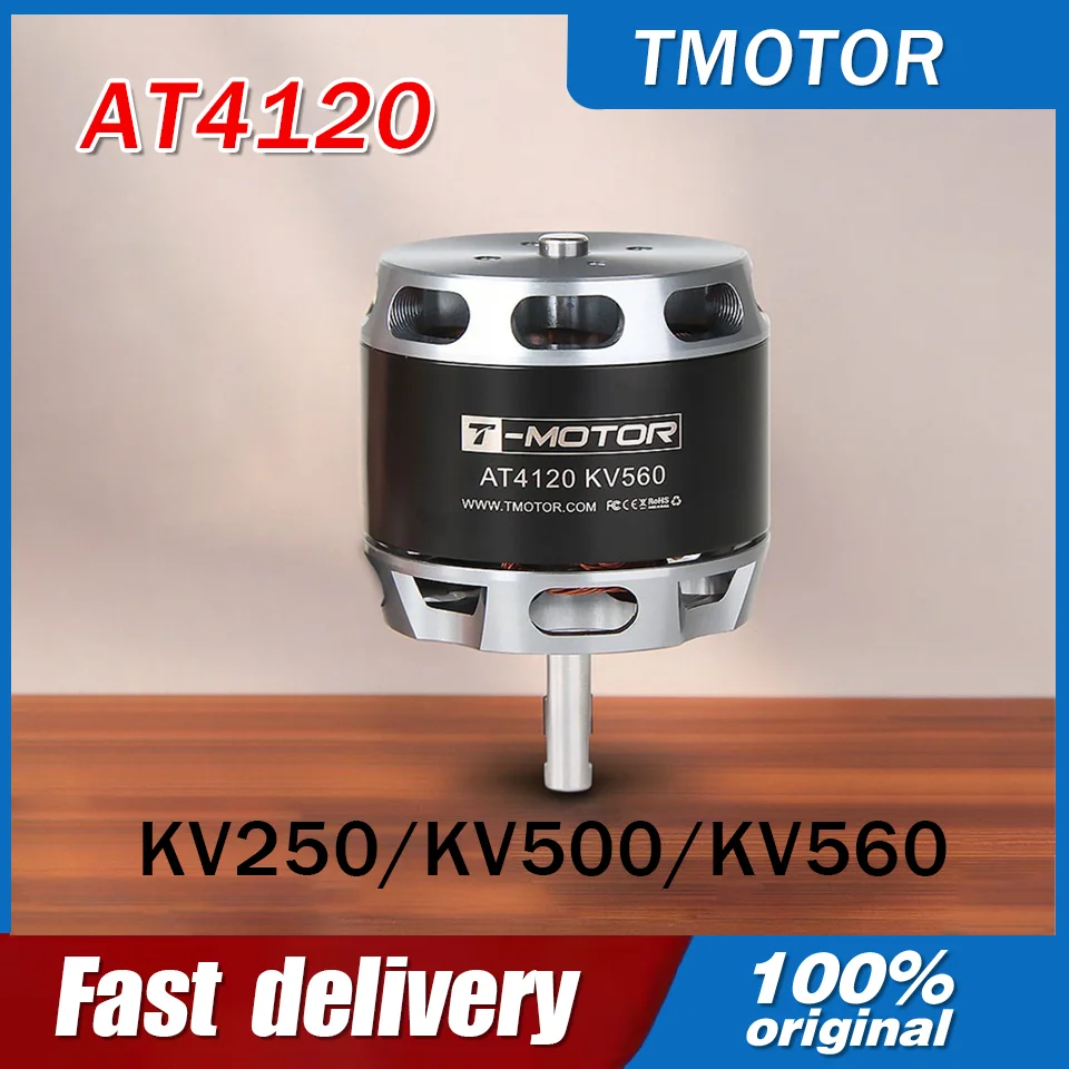 T-MOTOR AT4120 Hot Sell DC Brushless Waterproof Drone Motor Long Shaft Permanent Magnet Motor for Aircraft Model