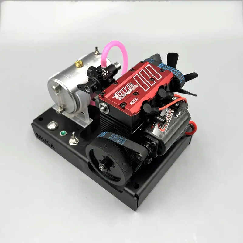 TOYAN FS L200AC Nitro Four Stroke Air Cooled Engine DIY Inline Twin Cylinder Engine Model Kit Toy view 4