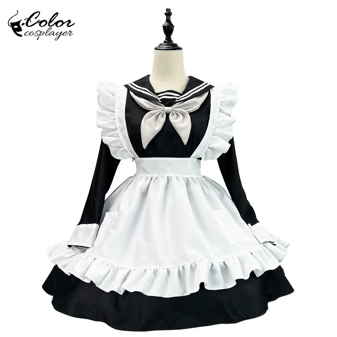 Color Cosplayer Seaman Lolita Suit Maid Cosplay Costume Halloween Uniform Japanese Anime Dress Set Vintage Adult Clothing