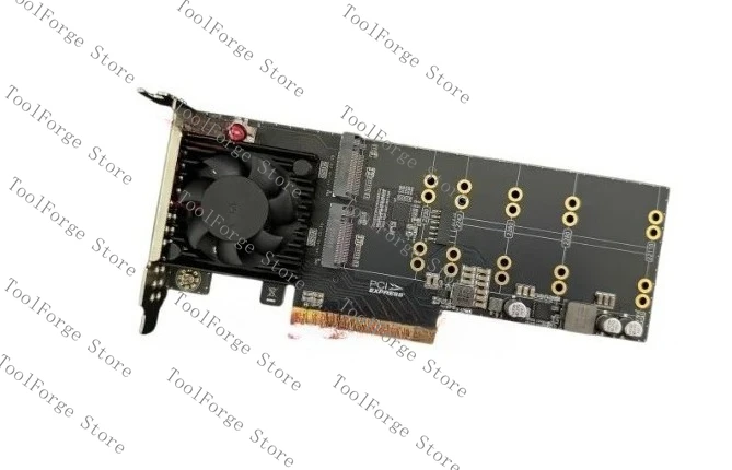 

Drive-Free & Split-Free 4-Disc M.2 Half-Height Expansion Card - Built with PLX8747 Chipset