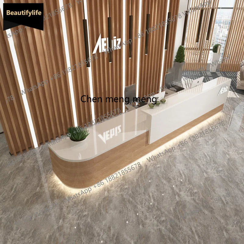 A139 Modern simple beauty salon store front desk reception desk checkout page office furniture source factory