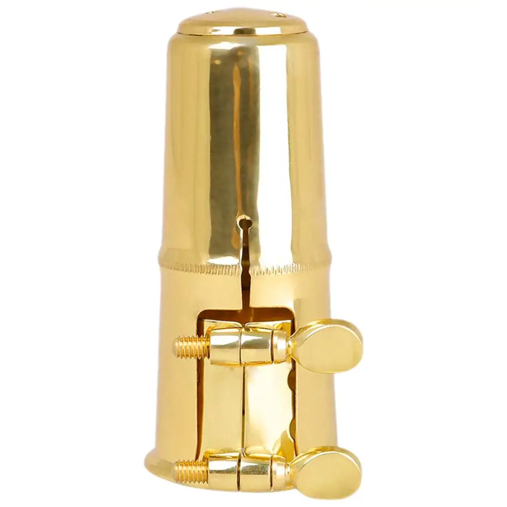 

Brass Protective Cap for Alto Saxophone Mouthpiece Durable Rustproof Vertical Tightening Full Vibration Responsive Sax