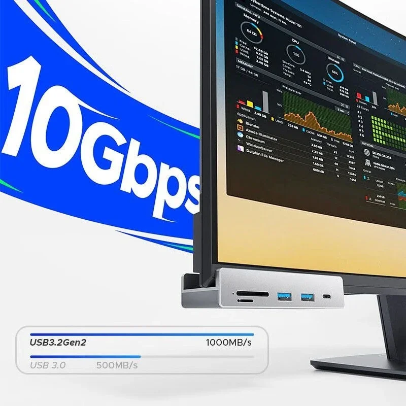 USB-Expander Hochgeschwindigkeits-Splitter USB3.2Gen2 Hub 10 Gbit/s Desktop-PC