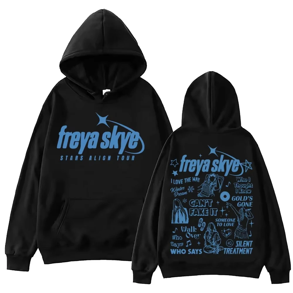 Freya Skye Stars Align Tour 2026 Festival Hoodie Man Woman Harajuku Long Sleeve Pullover Tops