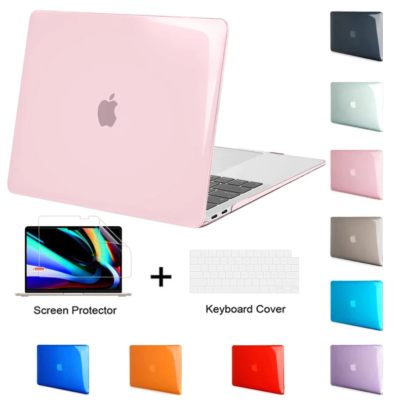 Laptop Case For Apple MacBook Air 15.3 A2941 M2 Chip Macbook Pro 16 A2485 With Touch Bar Air 13.3 A2337 A2338 A1932 Crystal case