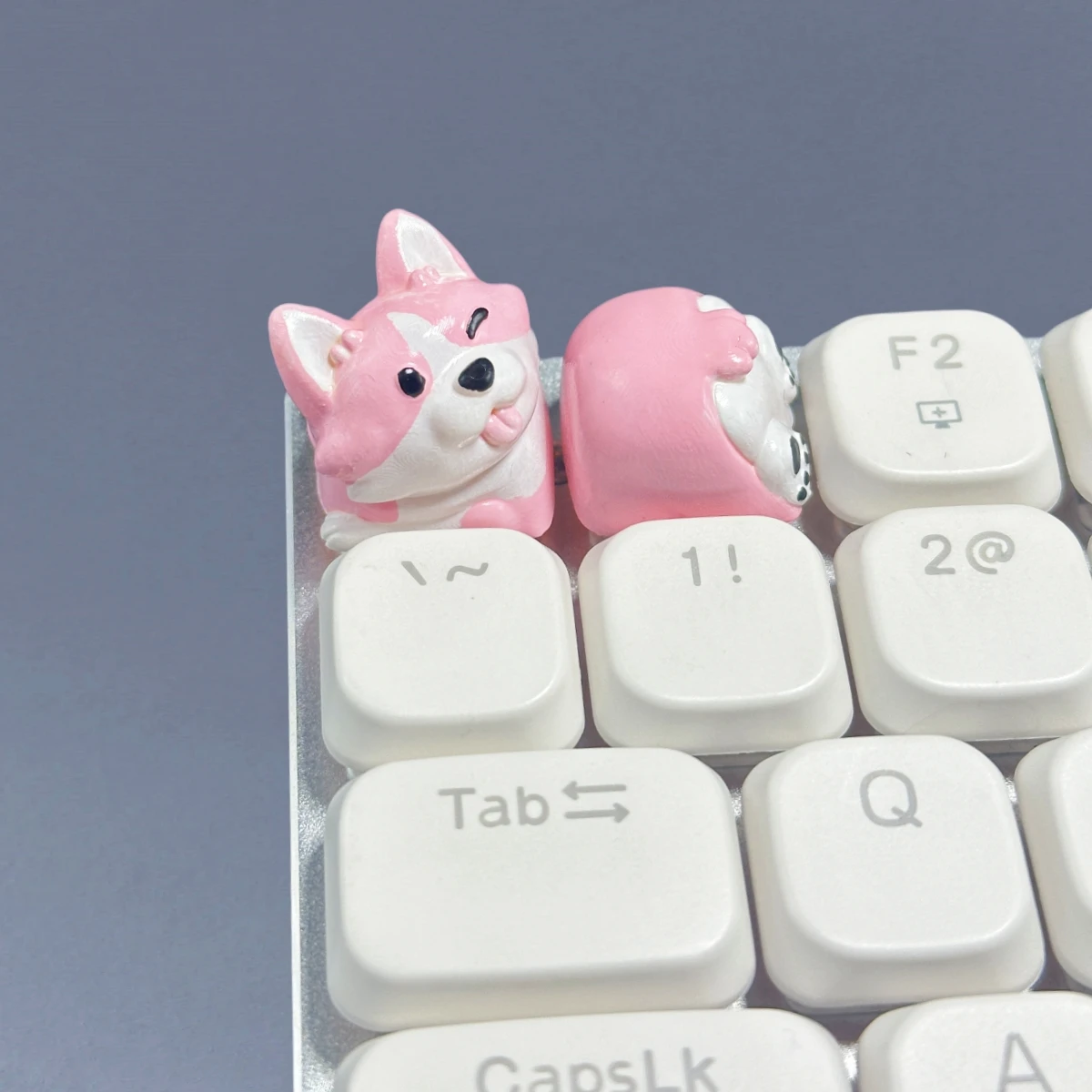 Capuchons de touches de clavier Corgi universels, dessin animé 3D, capuchon de clavier mécanique fait à la main, DIY bricolage