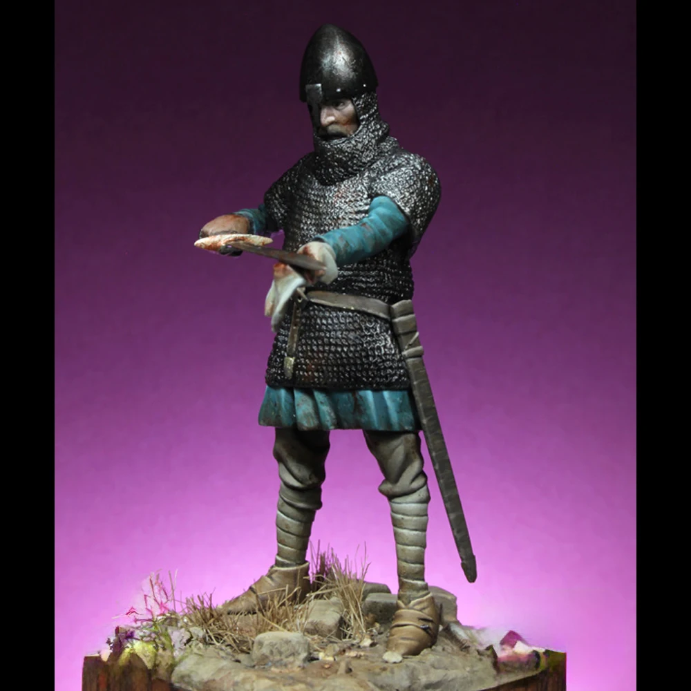 Figura modelo de resina, GK, 1/32 Caballero Norman, 1099, tema histórico, kit sin montar y sin pintar
