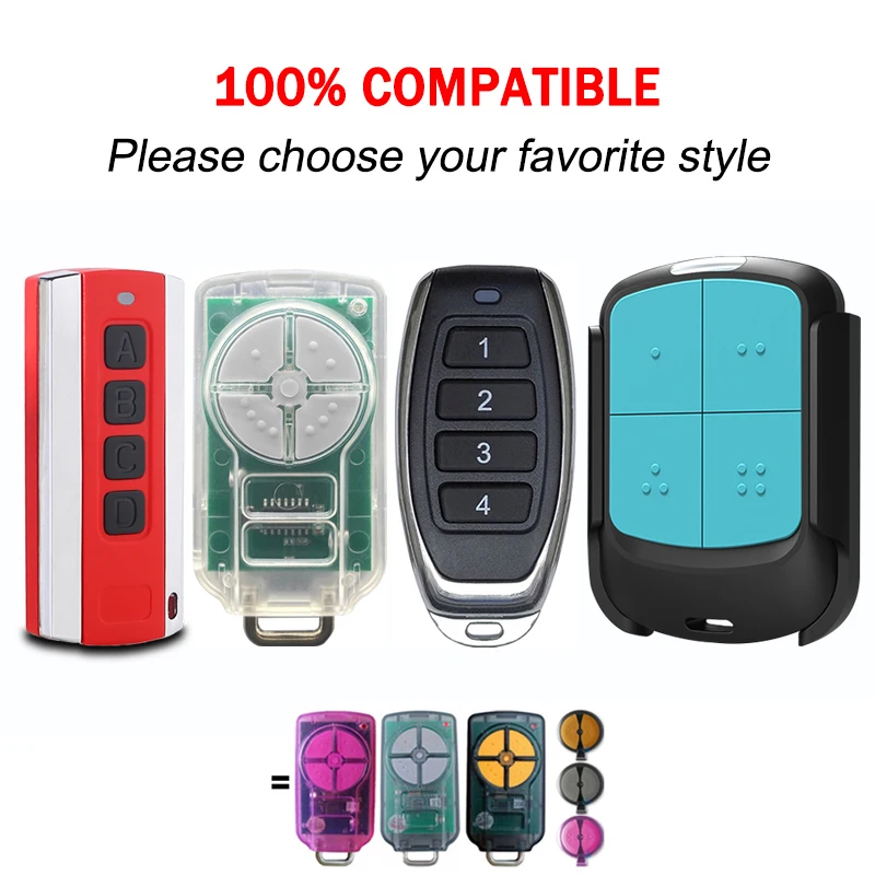 ATA PTX5v2 PTX5 Garage Door Remote Control 433.92MHz Rolling Code ATA PTX5 PTX2 PTX-2V1 PTX-5V1 TrioCode Hand Transmitter