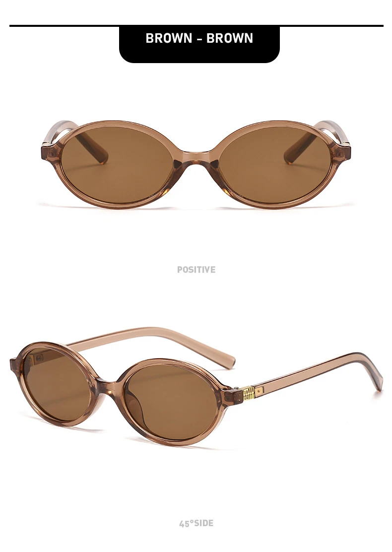 Neue Sonnenbrille Retro Vielseitige Damen High-End-Mode Exquisite ovale Mode-Sonnenbrille 3089 – Detail 11