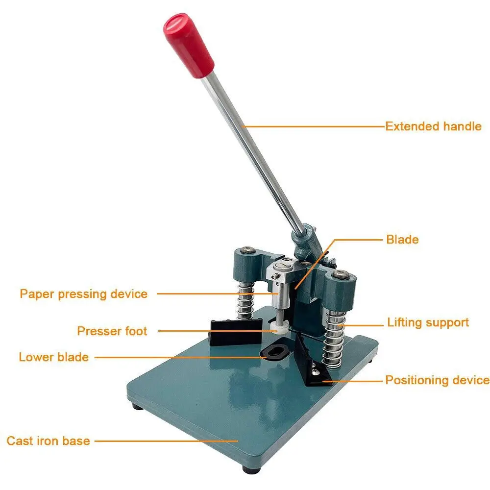 ZEQUAN Machine manuelle d'angle rond en PVC R4 R6 Machine de découpe de papier cartes coin plus rond