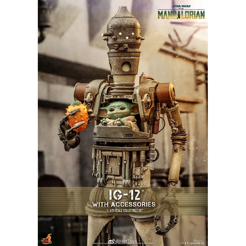 Hot Toys TMS105 Star Wars The Mandalorian IG-12 with Accessories 1/6Th Scale 30Cm Original Action Figure Model Toy Birthday Gift