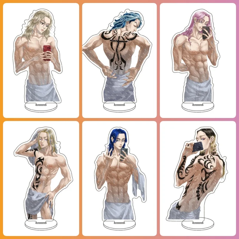 Tokyo Revengers Character Acrylic Stand With Base Two‑Side Printed Desktop Collectible Ornament Birthday Gift Keychain