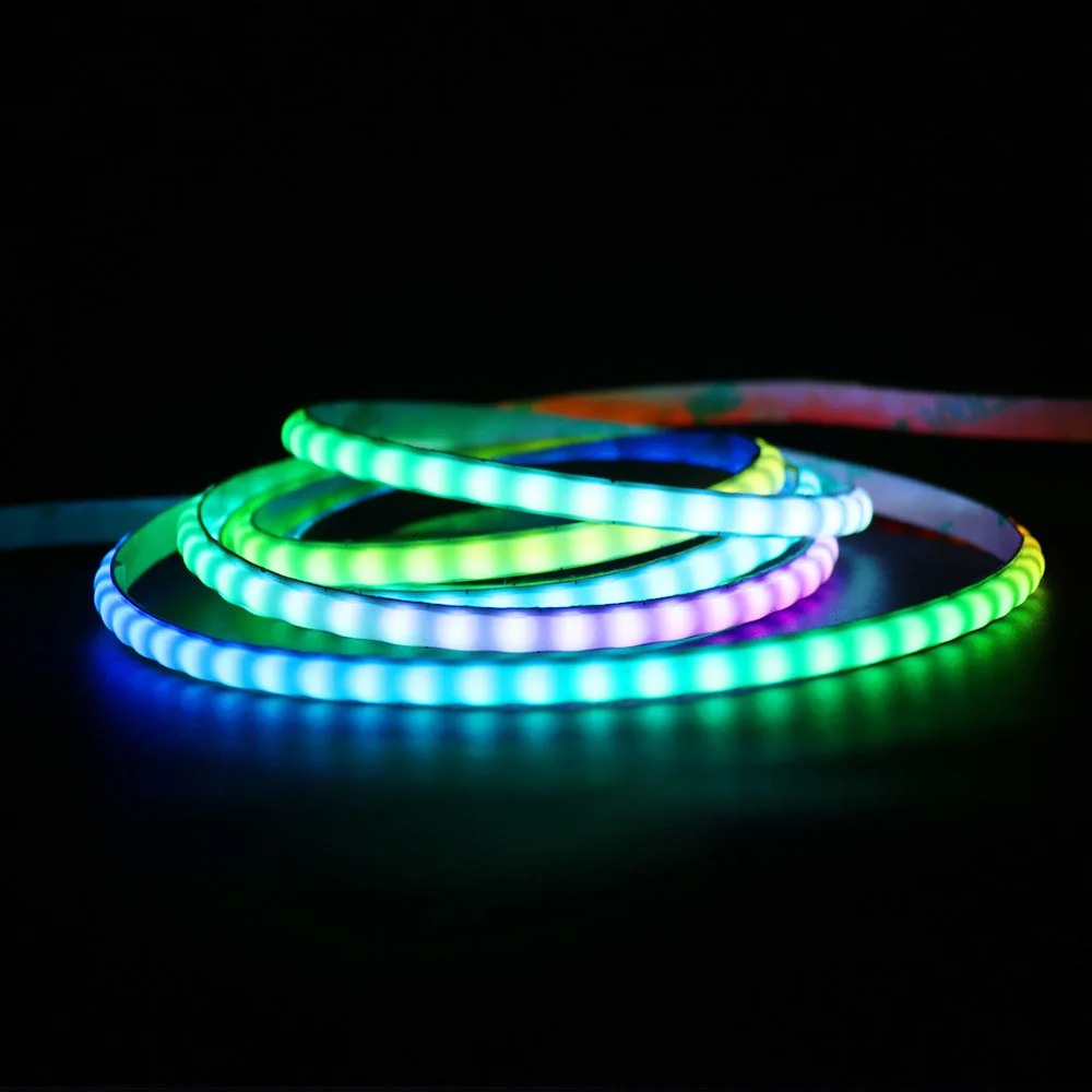 Smart COB LED Strip Light DC 5V Individually Addressable 160LEDs Dream Color 5mm RGB IC Pixel LED Tape Ribbon DIY