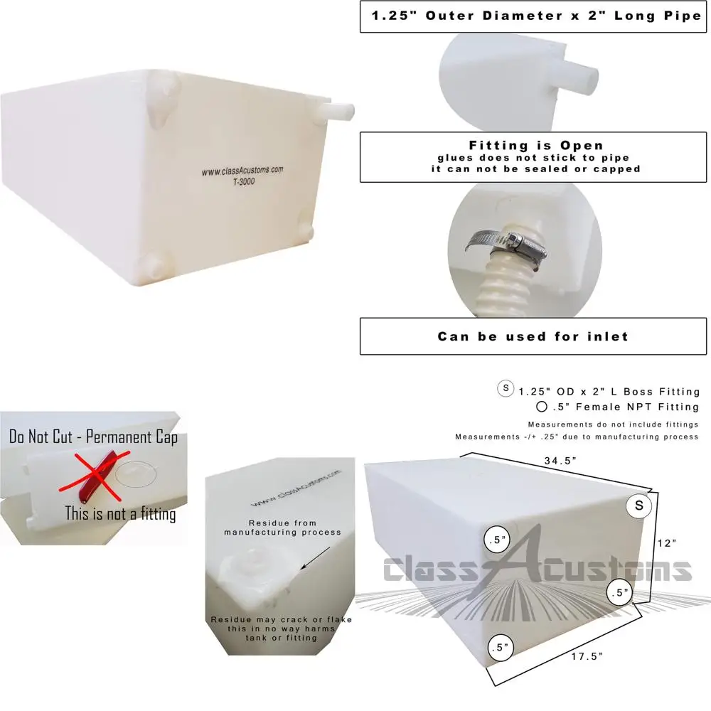 Concessione del serbatoio di sostegno dell'acqua fresca e grigia per camper con beccuccio da 30 galloni