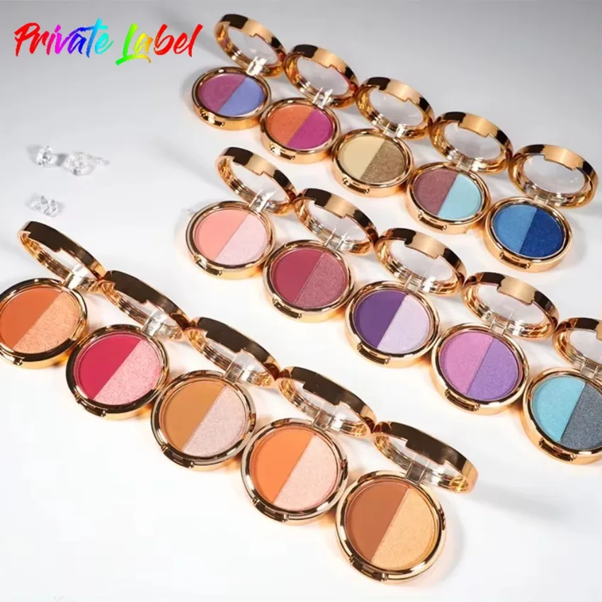 

Custom 15set Two-tone Waterproof Eyeshadow Powder Matte Shimmer Earth Color Eye Shadow Platte Bulk Makeup Privete Label