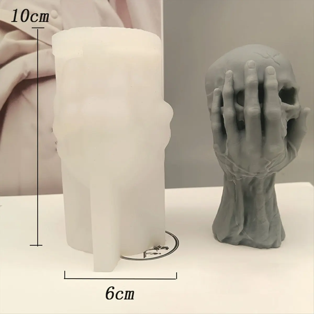 *SPOR Skull Silicone Candle Mold Halloween Decoration Plaster Crafts Resin Making Tools DIY Soap Ice Block Baking Mold