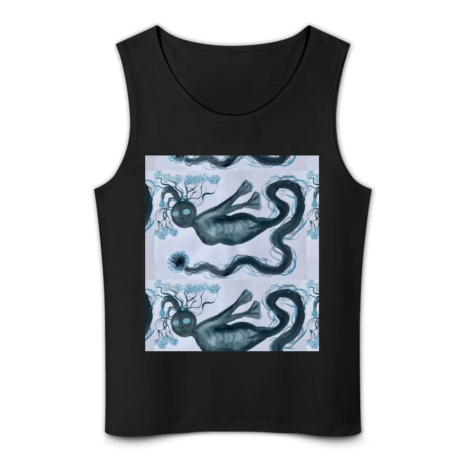 Demon Mermaid Tank Top gym accessories men fitness clothing for men