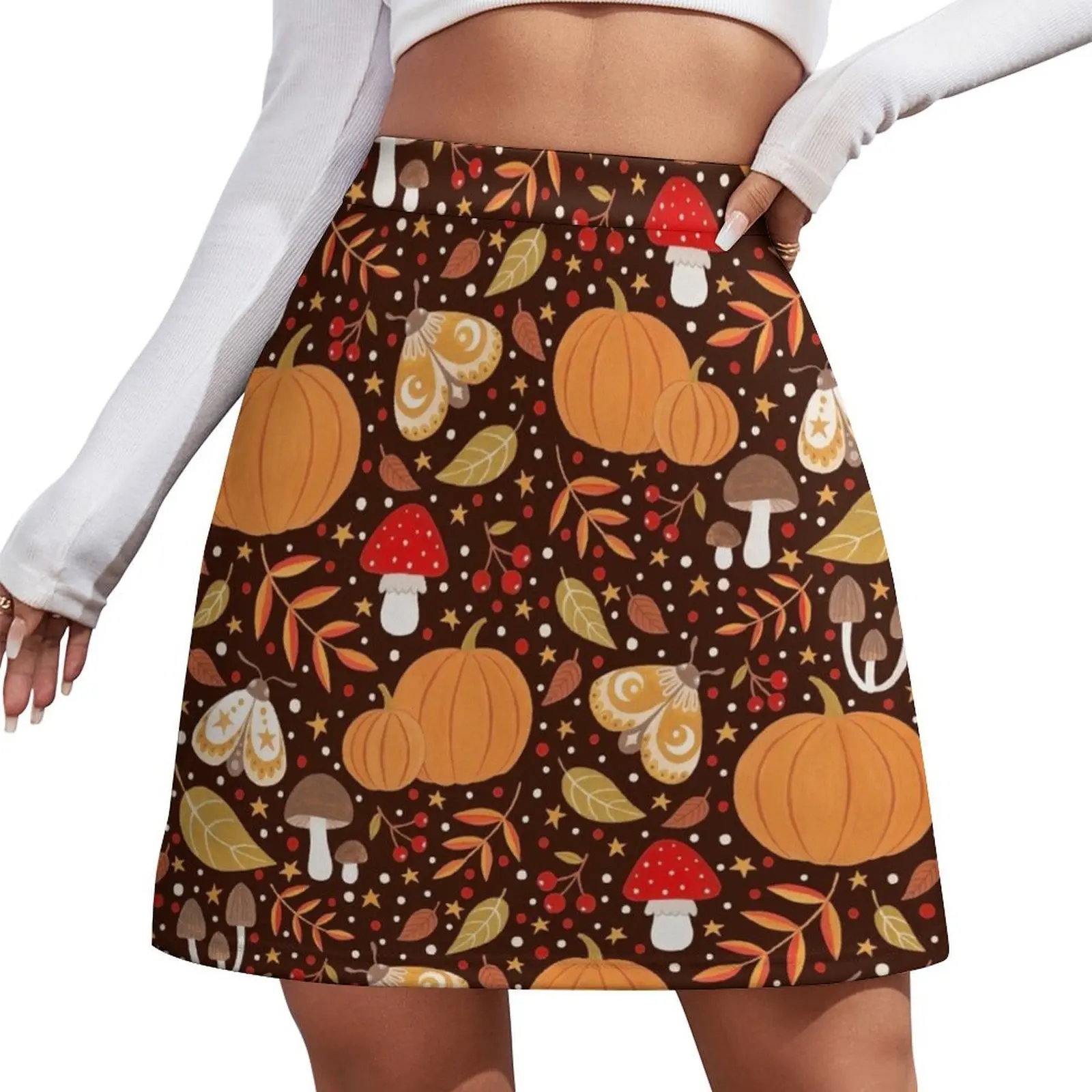 

Autumn elements Mini Skirt Kawaii skirts for womens 2026 Women's skirts korean style clothes women 2026 Mini Skirt