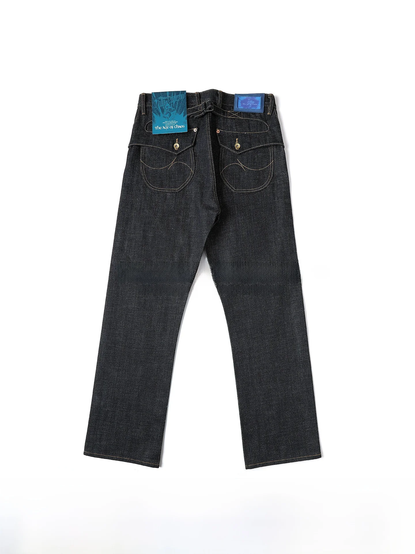 

Джинсы прямого кроя из денима серии Chaos 8OZ, узкая посадка, цвет Extra Deep Blue Duling Dye, молодежные повседневные хлопковые джинсы