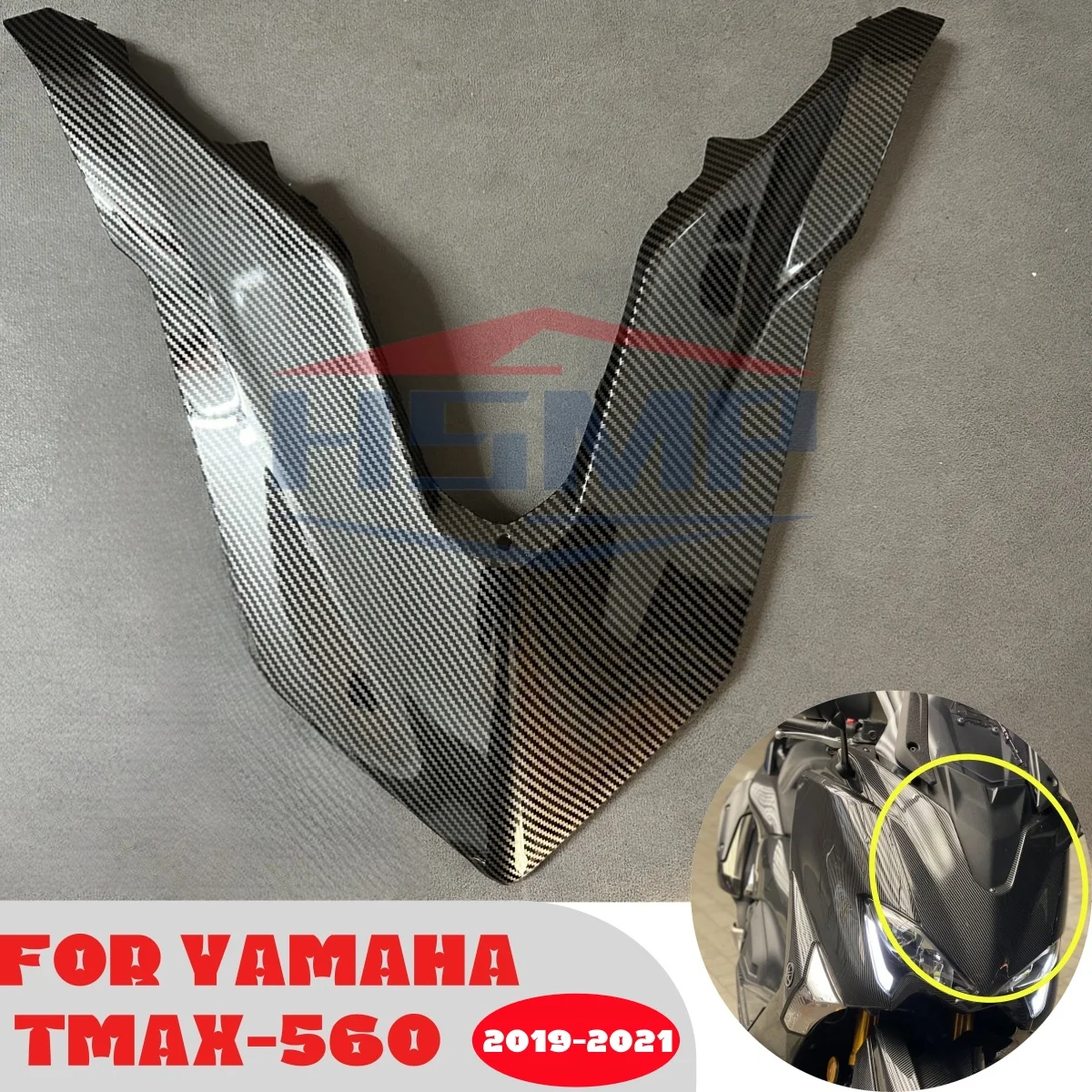 

for Yamaha TMAX 560 tmax-560 2019 2020 2021 motorcycle front headlight cover side panel fairing ABS carbon fiber coating