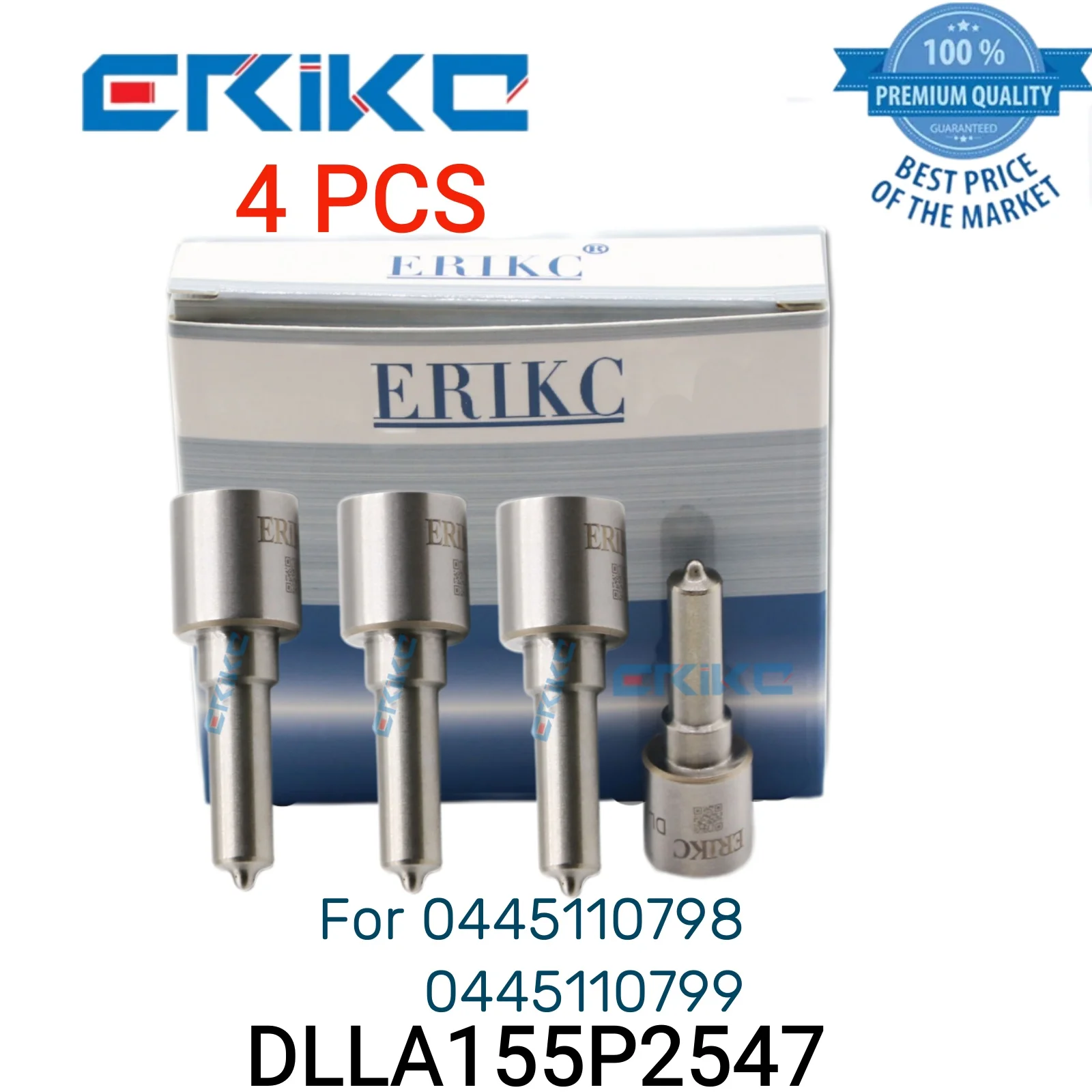 

4 PCS DLLA155P2547 0 433 172 547 Diesel Fuel Injector Nozzle DLLA 155 P 2547 Injection Nozzle DLLA 155P2547 for 0445110798 799