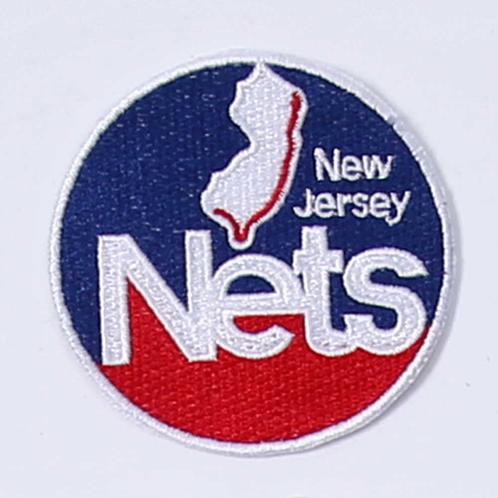 Basketball team hot stamping embroidered fabric, clothing patches, team logo, embroidered badge, team emblem