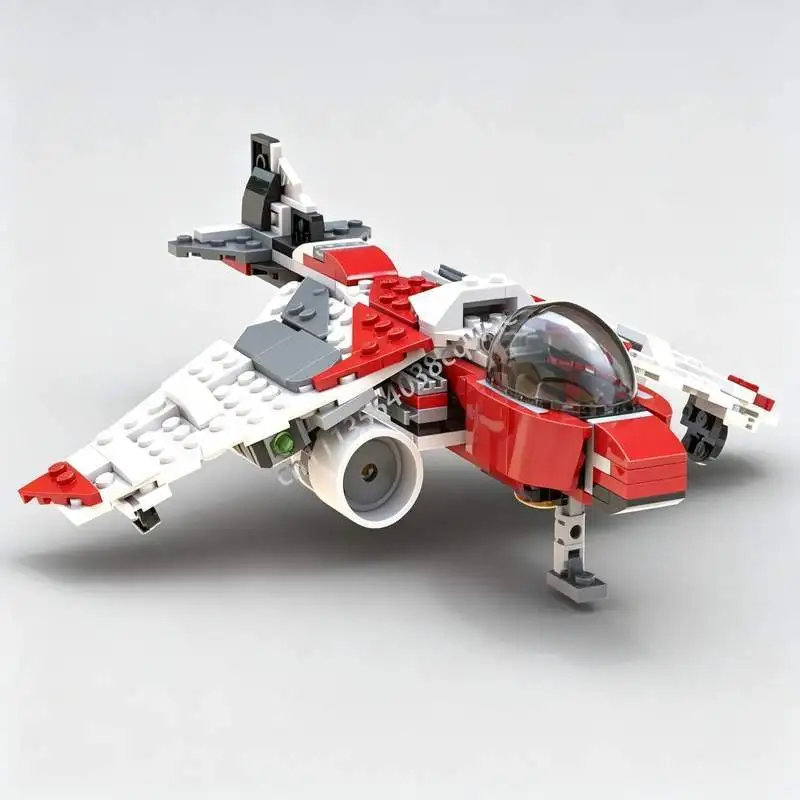 NEW 205PCS Fighter Bomber Jet Aircraft MOC Custom Building Blocks DIY Creative Assembly Model Toy Educational Collection Gifts