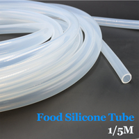 Food Grade Clear Transparent Silicone Rubber Hose 2 3 4 5 6 7 8 9 10 12mm Flexible Nontoxic Hosing Aquarium Pipe Water Pump Tube