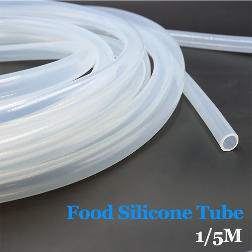 Manguera de goma de silicona transparente de calidad alimentaria, 2 3 4 5 6 7 8 9 10 12mm, manguera Flexible no tóxica, tubo de acuario, tubo de bomba de agua