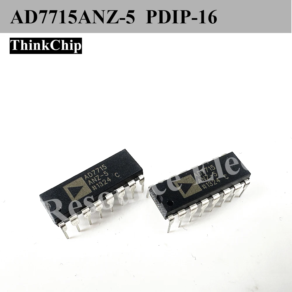 (1 pcs) AD7715ANZ-5 PDIP-16 AD7715 16-Bit Sigma-Delta ADC 1-Channel SPI 3-5.25V