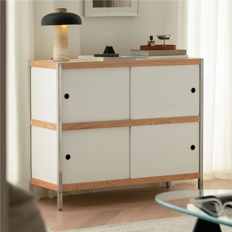

Medieval Bauhaus Combination Cabinet Home Living Room Edge Cabinet Storage Locker Bookcase Shelf