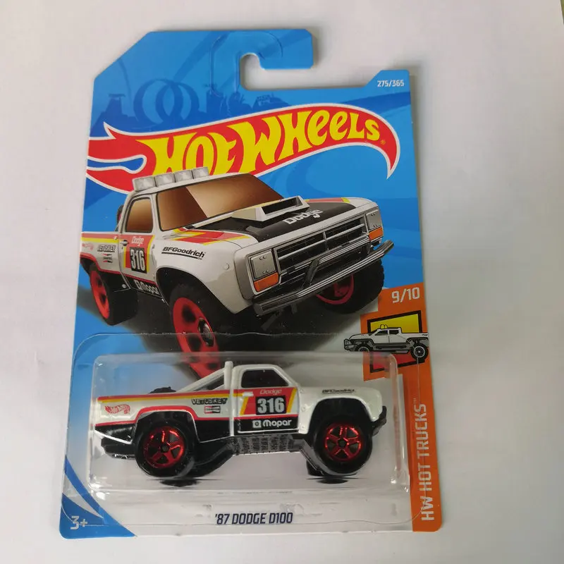 

2018-275 HOT WHEELS 1:64 87 DODGE D100 литая под давлением модель автомобиля подарки