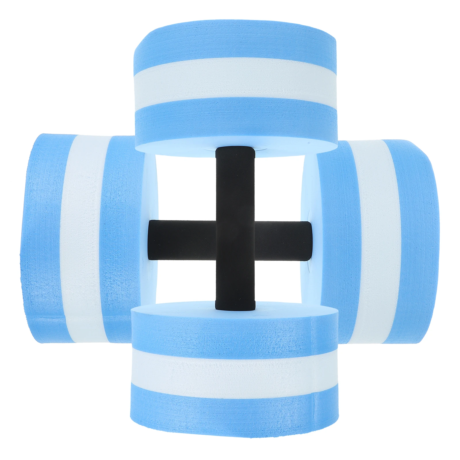 Mancuernas flotantes de Eva para aeróbic acuático, equipo de ejercicio físico para natación, brazo, hombro, bíceps, pierna, azul, 2 uds.