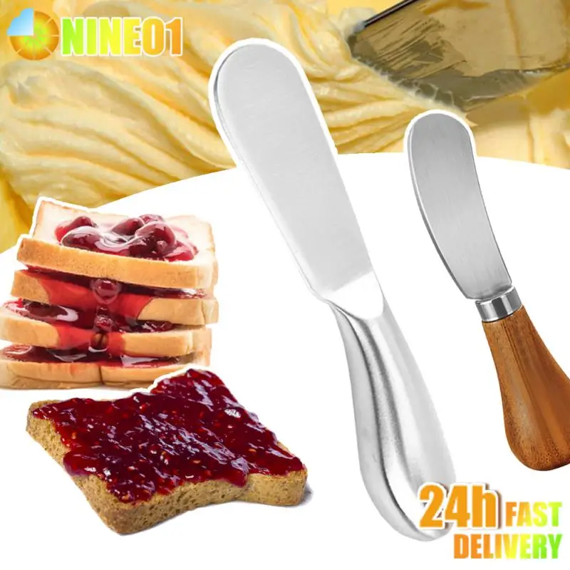 Butter Knife Stainless Steel Butter Knife With Hole Cheese Dessert Jam Cream Cutter Tableware Kitchen Tools Knives Butter Spread