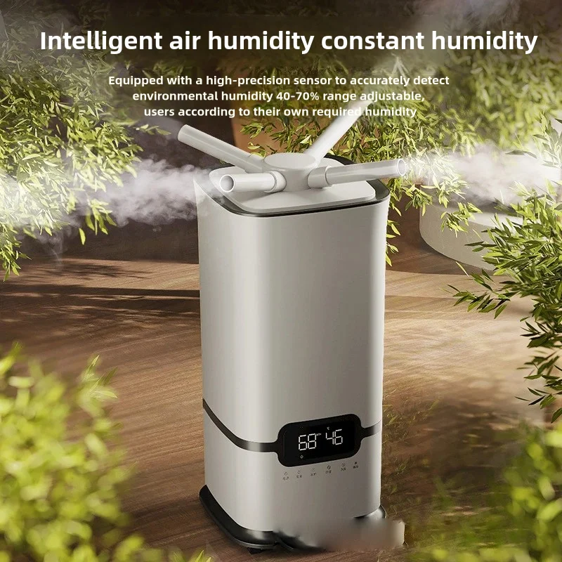 16L Air Humidifier Filled Humidifier with Tube 200 sq M Supplies Decorative US Adapter Mist Diffuser for Home Greenhouse Yoga