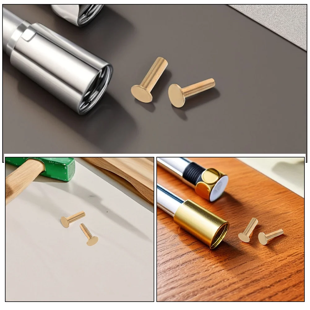 Knife Handle Rivets 1.5Cm Handmade Locking Design For Cutlery Replacement Repair Diy Knife Making Accessories Flat Head