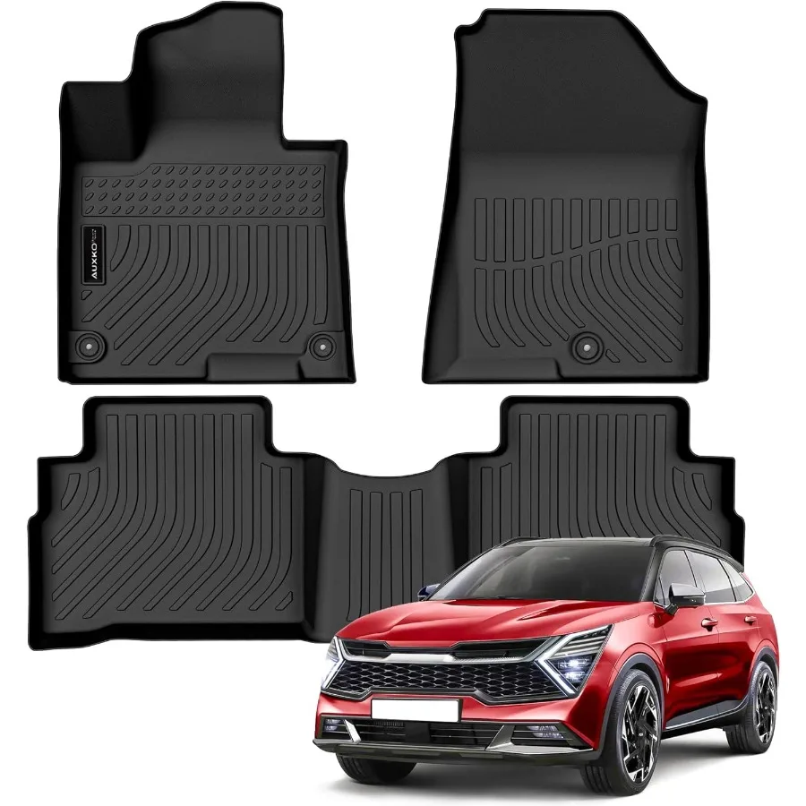 

All Weather Floor Mats Fit for Kia Sportage Gasoline 2023 2024 2025 2026 TPE Rubber Liners Accessories All Season Guard Odorles
