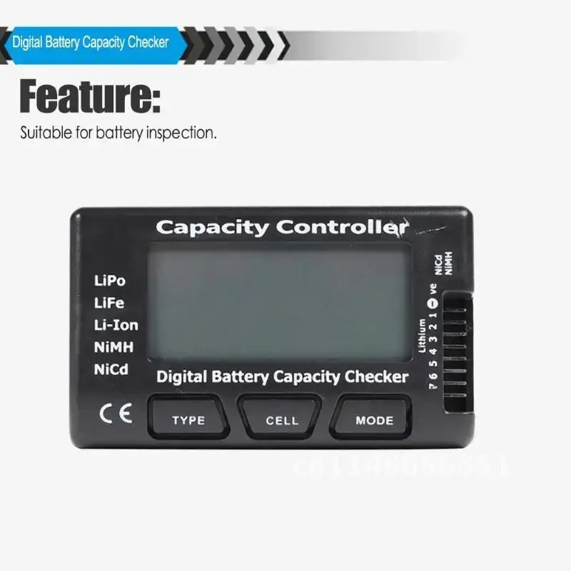 RC CellMeter-7 Digital Battery Capacity Checker For LiPo LiFe Li-ion Nicd NiMH Battery Voltage Tester Checking Cell Meter