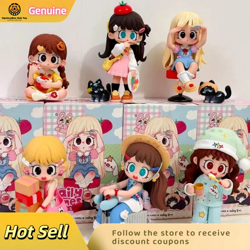 

Genuine Spot Milay Girl Blind Box Lazy Time Series Three Generations Trendy Toys Ornaments Girls Birthday Gift Confirmation